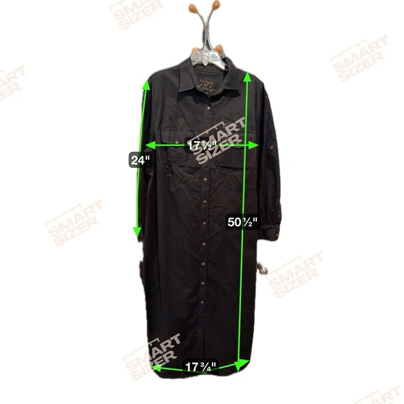 Ralph Lauren Dresses & Skirts - Vintage Lauren Ralph Lauren Dress safari outfit denim black 18W Long‎ Dress